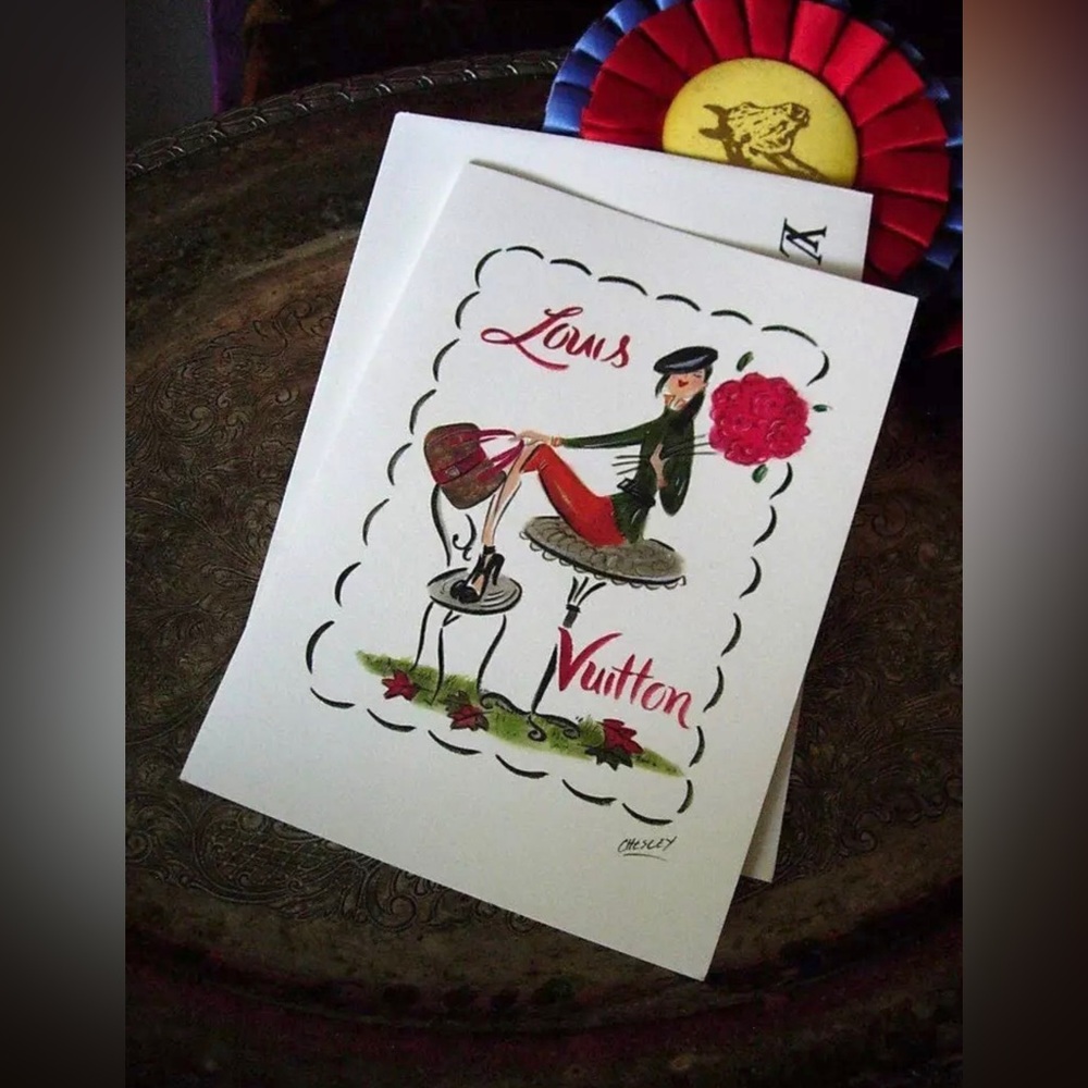 Ultra Rare LOUIS VUITTON Art Card Artist CHESLEY VIP Boutique Item Accessory LV